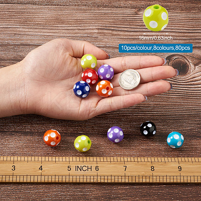 Opaque Resin Beads RESI-CW0001-05-1