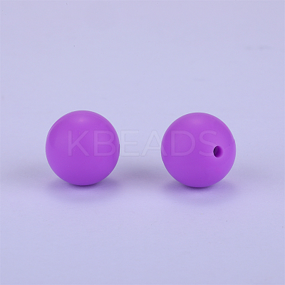 Round Silicone Focal Beads SI-JX0046A-04-1