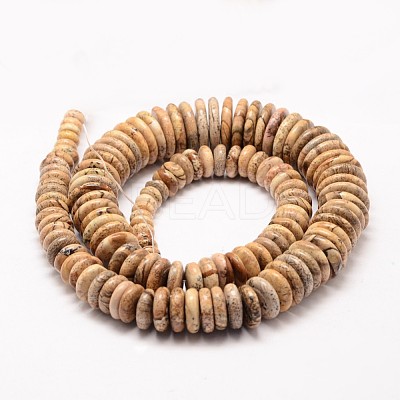 Natural Picture Jasper Graduated Beads Strands G-K115-80-1