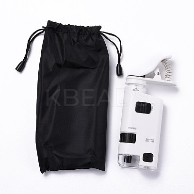 ABS Plastic LED Cell Phone Microscope Magnifier AJEW-M032-02P-1