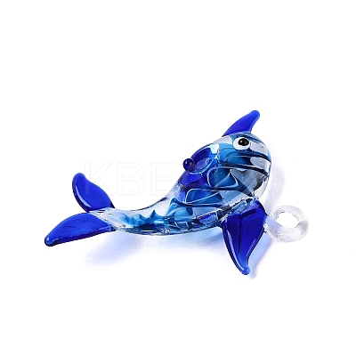 Handmade Lampwork Big Pendants LAMP-T023-14G-1