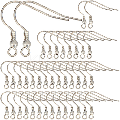 200Pcs 304 Stainless Steel Earring Hooks STAS-SC0008-23-1