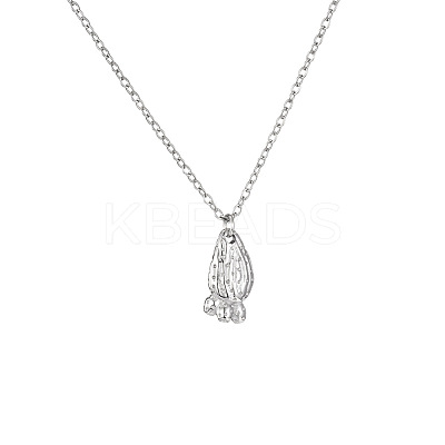 Cinco de Mayo 304 Stainless Steel Cactus Pendant Necklaces for Women WGAC5B5-01-1