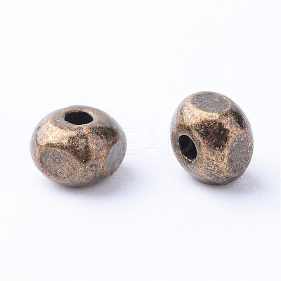 Tibetan Style Alloy Spacer Beads TIBE-Q063-25AB-NR-1