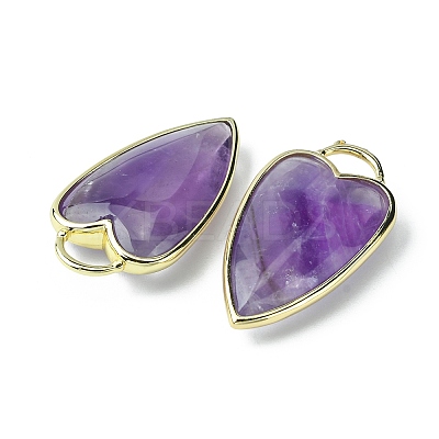 Natural Amethyst Pendants G-O204-02G-1