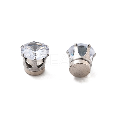 Cubic Zirconia Clip-on Earrings EJEW-L100-01P-07-01-1