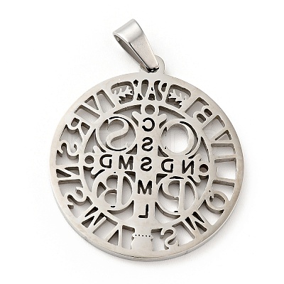 Non-Tarnish 201 Stainless Steel Pendant X-STAS-E015-14P-1