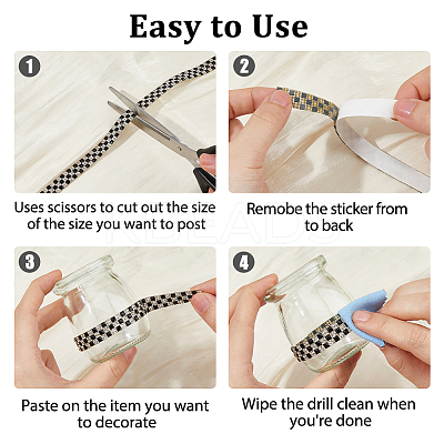 Glass Hotfix Rhinestone (Double Sided Adhesive On The Back) DIY-WH0683-90B-1