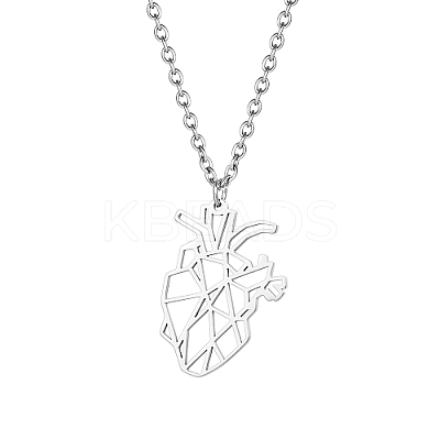Non-Tarnish 304 Stainless Steel Pendant Necklaces IO1415-1-1