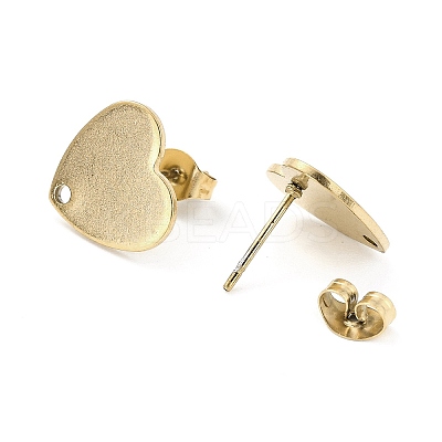 Ion Plating(IP) 304 Stainless Steel Stud Earring Findings LS-STAS-I183-07B-07G-1