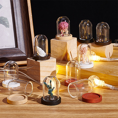 10Pcs Mini Glass Domes AJEW-PH0004-32B-1