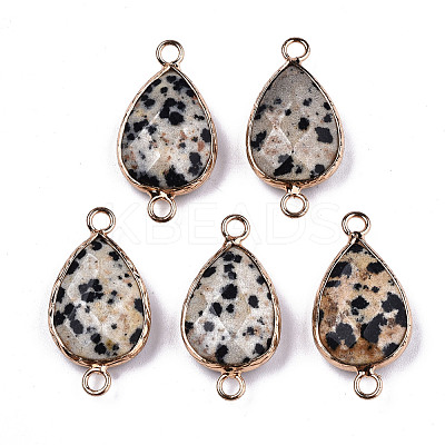 Natural Dalmatian Jasper Links Connectors G-T131-49H-1