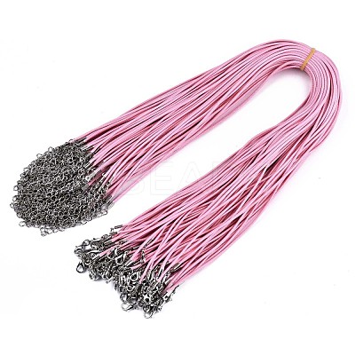 Waxed Cotton Cord Necklace Making MAK-S034-002-1
