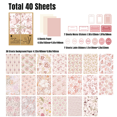 Scrapbook Paper Kits AJEW-WH20004-15E-1