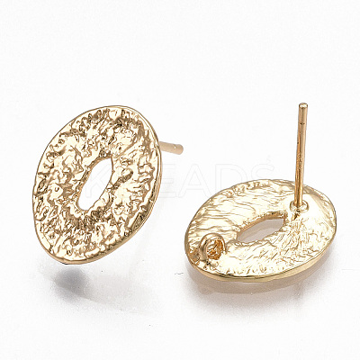 Brass Stud Earring Findings X-KK-S348-357-1