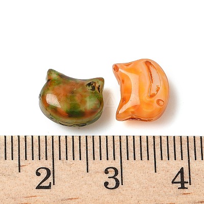 Picasso Baking Paint Glass Seed Beads GLAA-Q120-04A-1