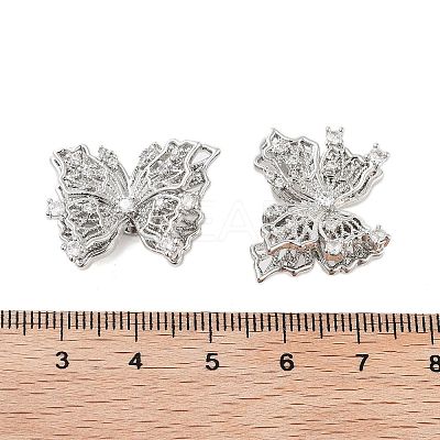 Brass Micro Pave Clear Cubic Zirconia Beads KK-Z059-03P-1