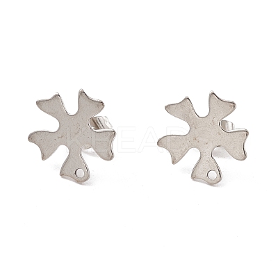 Non-Tarnish 201 Stainless Steel Stud Earring Findings STAS-G266-11P-1