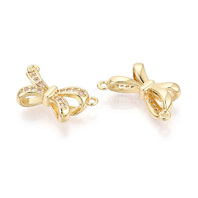 Brass Micro Pave Cubic Zirconia Pendants KK-N276-10G-1