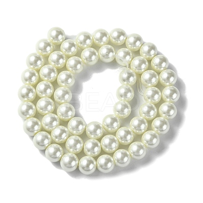 Eco-Friendly Dyed Glass Pearl Round Beads Strands HY-A002-8mm-RB011-1