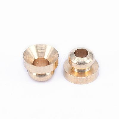 Brass Bead Caps KK-F713-43C-1