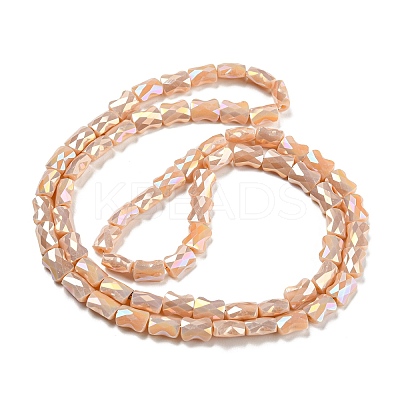 AB Color Plated Glass Beads Strands EGLA-P051-06B-B09-1