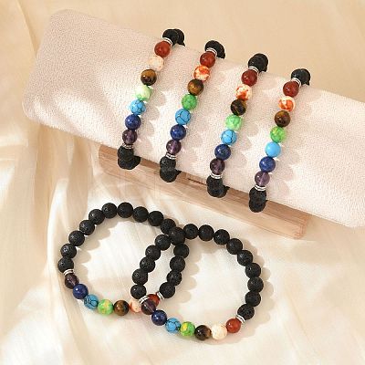 Yoga Chakra Jewelry BJEW-K142-A-1