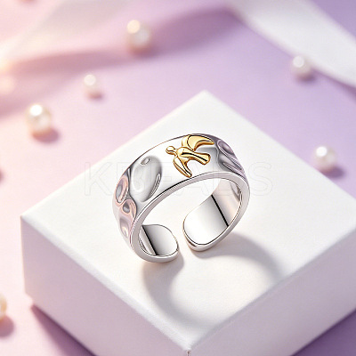 Brass Cuff Open Rings for Women WGD6E97-01-1