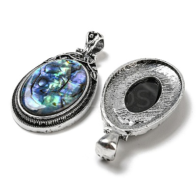 Natural Paua Shell Big Pendants FIND-Z032-08A-1