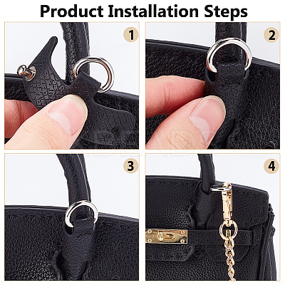 8Pcs 4 Colors PU Leather Undamaged Bag Triangle Buckle Connector FIND-WR0010-76-1