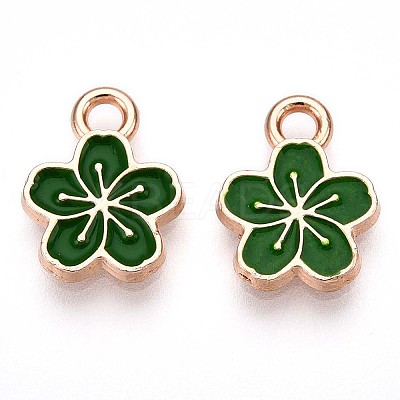 Alloy Enamel Charms ENAM-T022-07F-1