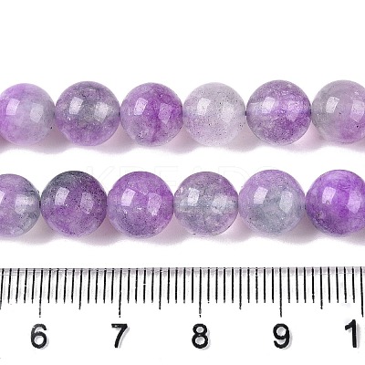 Dyed Natural White Jade Beads Strands G-T138-8mm-210-22-1