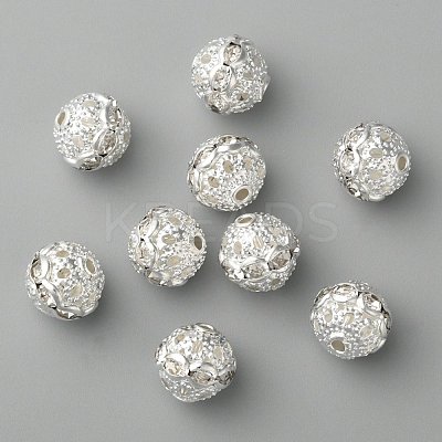 Brass Rhinestone Beads RB-H041-20-1
