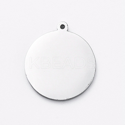 Non-Tarnish 304 Stainless Steel Stamping Blank Tag Charms STAS-G215-10-P01-1