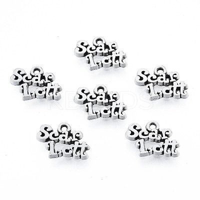 Tibetan Style Alloy Charms TIBEP-N012-05-1
