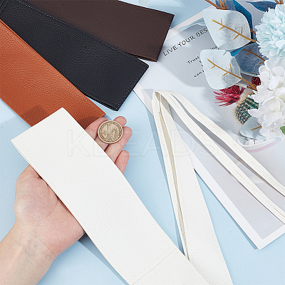 4Pcs 4 Colors Imitation Leather Wrap Around Waist Bands AJEW-CP0008-07-1