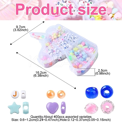 DIY Opaque Acrylic Bracelet Making Kits DIY-YW0009-89-1