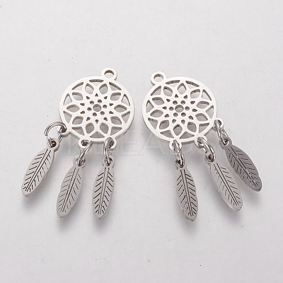Non-Tarnish 304 Stainless Steel Pendants STAS-Q201-T473-1