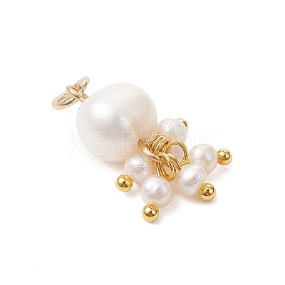 Potato Natural Cultured Freshwater Pearl Pendants PALLOY-JF04749-03-1