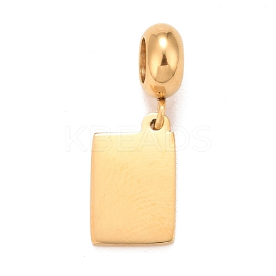 304 Stainless Steel European Dangle Charms STAS-I192-26G-1