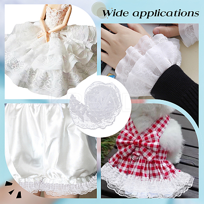 20M Polyester Pleated Lace Trim OCOR-HY0001-20C-1