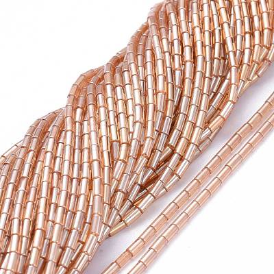 Electroplate Glass Beads Strands EGLA-K014-B-PL01-1