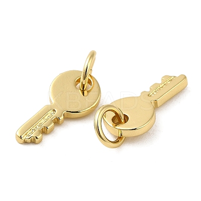 Rack Plating Brass Cubic Zirconia Charms X-KK-Q795-07G-1