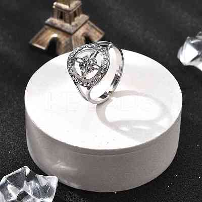 201 Stainless Steel Cuff Rings for Women LS-RJEW-S395-03P-1-1