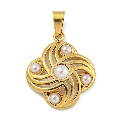 Ion Plating(IP) 304 Stainless Steel Pendants STAS-U024-G-02C-1