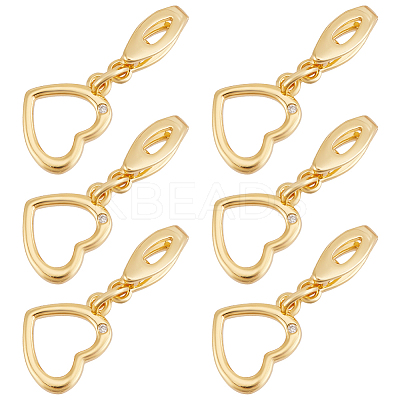 6Pcs Brass Hook Buttons AJEW-SC0003-20-1