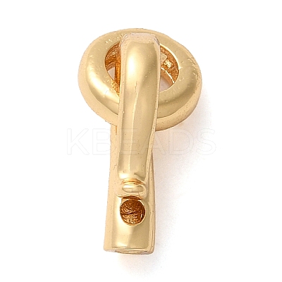 Brass Fold Over Clasps KK-F860-26G-1
