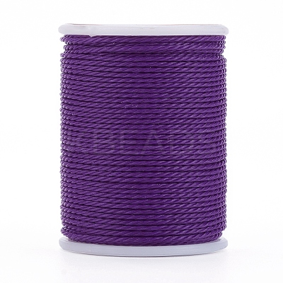 Round Waxed Polyester Cord YC-G006-01-1.0mm-13-1