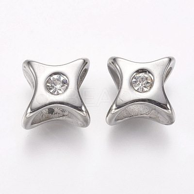 304 Stainless Steel Slide Charms STAS-I082-01P-1