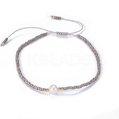 Adjustable Nylon Cord Braided Bead Bracelets LS-BJEW-P256-B01-1